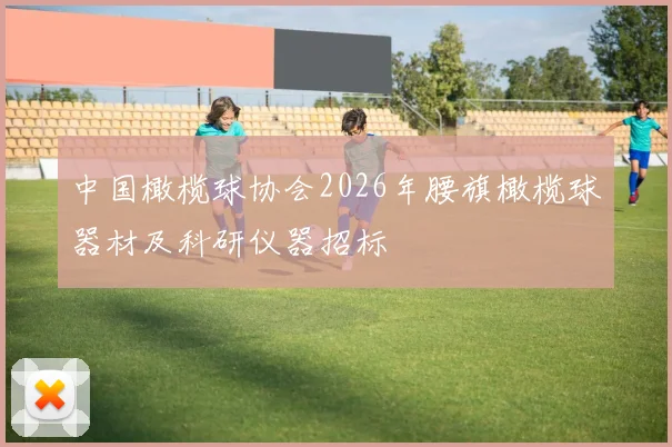 中国橄榄球协会2026年腰旗橄榄球器材及科研仪器招标